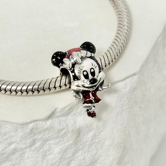 Pandora Disney Minnie Mouse Holiday Charm Sterling silver - Picture 2 of 5